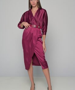 Φόρεμα maxi με γιακά