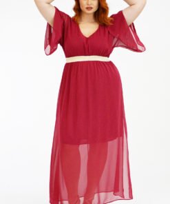 Φόρεμα μάξι, σε μουσελίνα