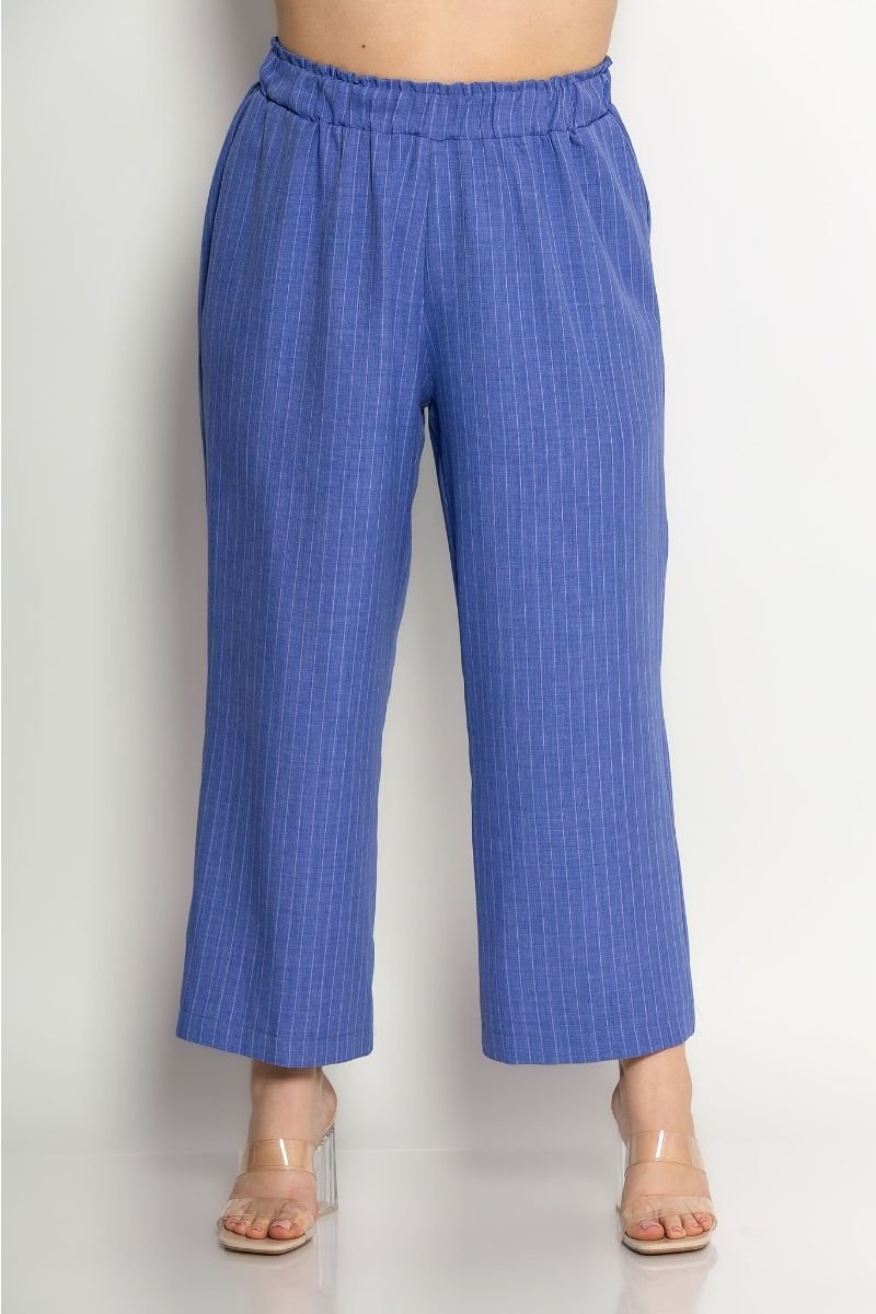 Παντελόνα Ζιπ Imagine Ριγέ Λιλά Lavender