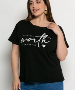 Μπλούζα Μακό Κοντομάνικη Με Τύπωμα Μαύρο Vanilla