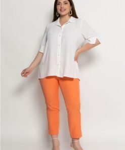 Πουκαμίσα Vivian Με Sexy Άνοιγμα Αλυσίδα Στην Πλάτη Εκρού