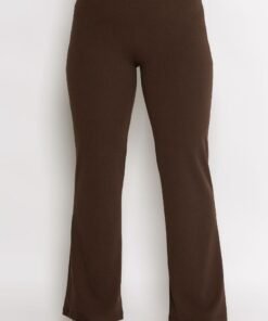 Παντελόνι Καμπάνα Κρεπ Ελαστικό Καφέ