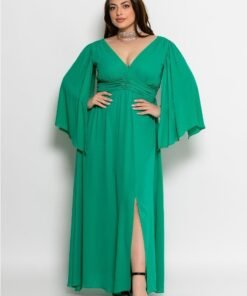 Φόρεμα Dream V Με Άνοιγμα Και Μανίκια Σαν Πέπλο Βεραμάν