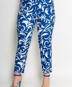 Παντελόνι Dreamy Ανορθωτικό Εμπριμέ Ρουά Εκρού Φύλλα