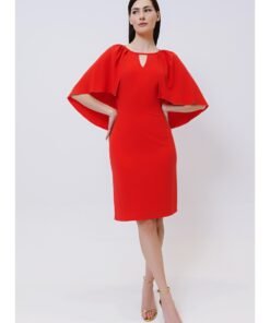 Φόρεμα με μανίκι νυχτερίδα