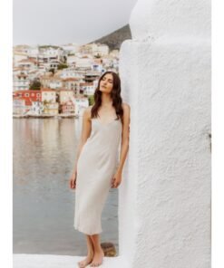 Φόρεμα Λινάρι τιράντα