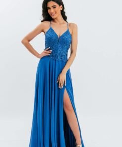 Φόρεμα Maxi Μπλε