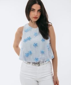 Μπλούζα με 3D Λουλούδια