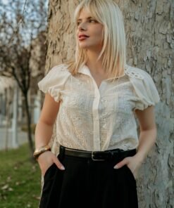 Πουκάμισο με Κεντήματα και Πούλιες