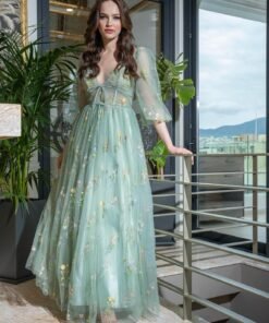 Φόρεμα Maxi Με Τούλι