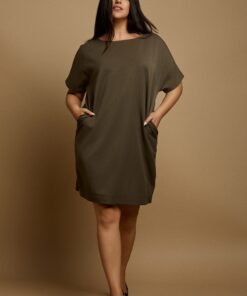 Φόρεμα σε σταθερό ύφασμα