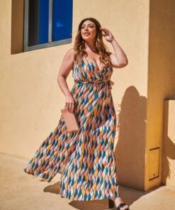 Φόρεμα Paros Maxi Σατέν Με Άνοιγμα Στο Πλάι Και Χιαστί Πλάτη Πετρόλ Ροζ